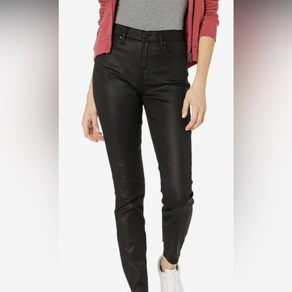 True Religion Jennie High-Rise Curvy Coated skinny Jeans in Onyx NWT - Picture 4 of 9